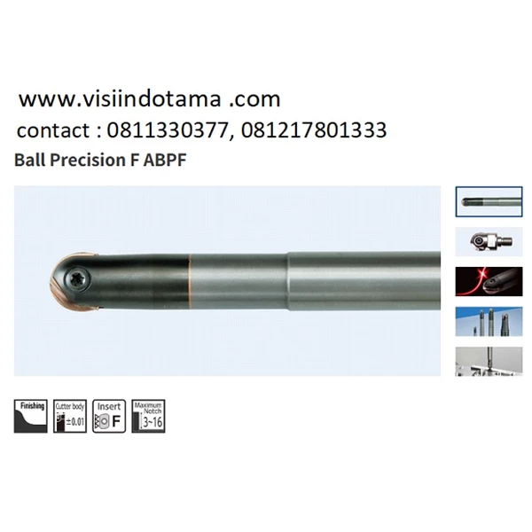 Moldino Indexable Ball End Mill Cutter ABPF