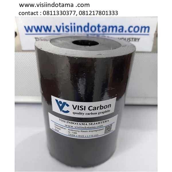 Carbon Graphite Impregnated G-18R Diameter OD84xID25xL110 mm